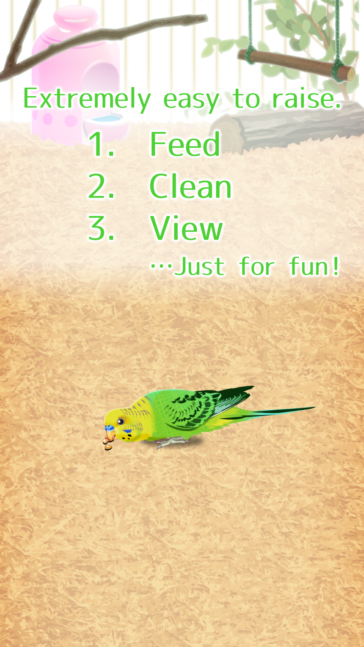 Скриншот игры Parakeet Pet