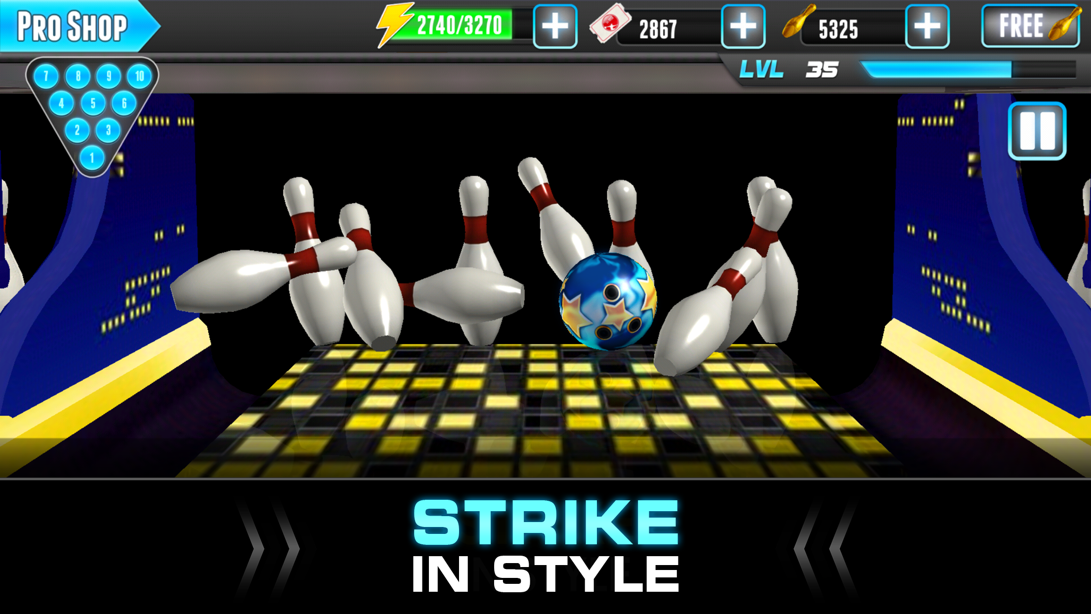 Cuplikan Layar Game PBA® Bowling Challenge