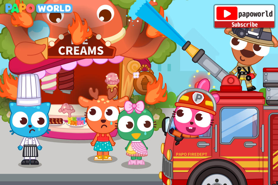 Papo Town Fire Department ภาพหน้าจอเกม