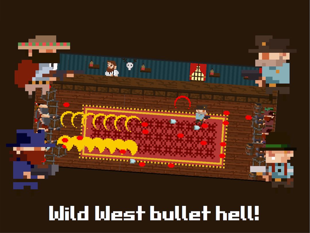 Tiny Wild West - Endless 8-bit pixel bullet hell 게임 스크린 샷