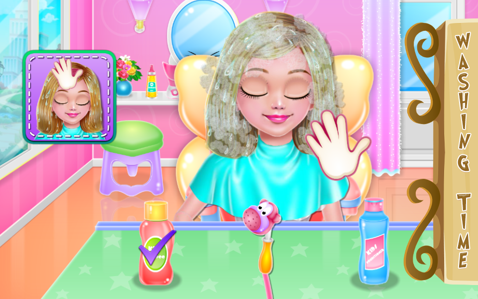 Hairdo Kids Salon Game Screenshot