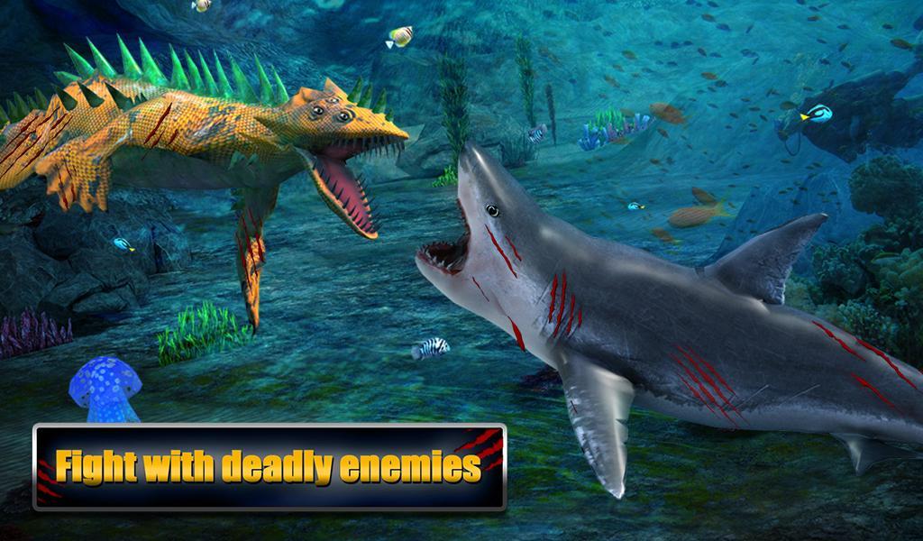 Angry Shark Adventures 3D Game Screenshot