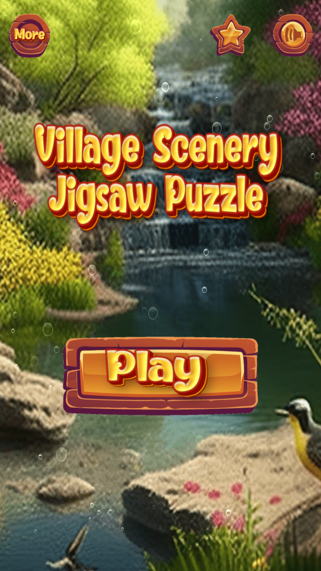 Скриншот игры View of the Puzzle Village