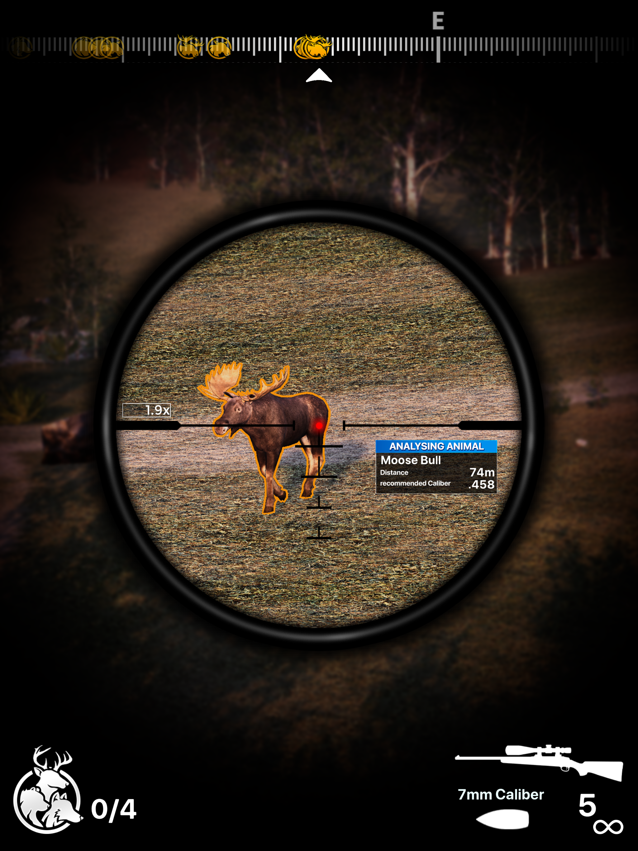 Captura de Tela do Jogo Deer Hunter!