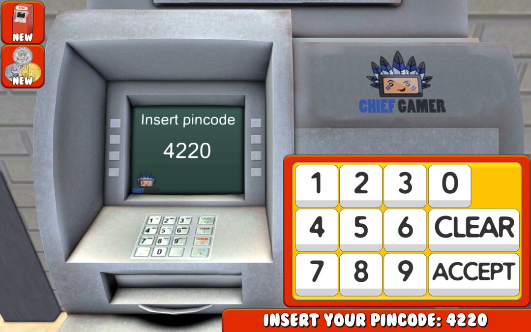 Screenshot of ATM Cash Register Kids Edition