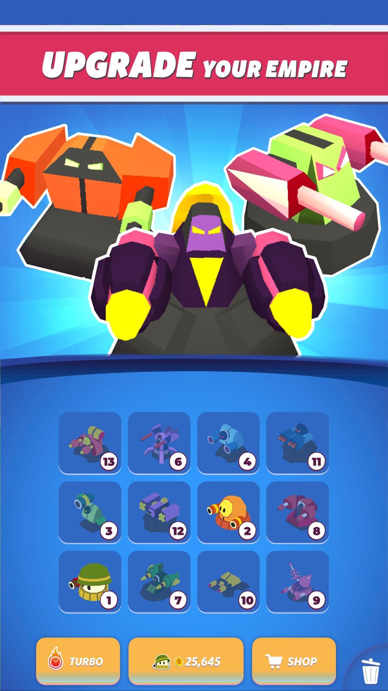 Merge Tower Bots 遊戲截圖