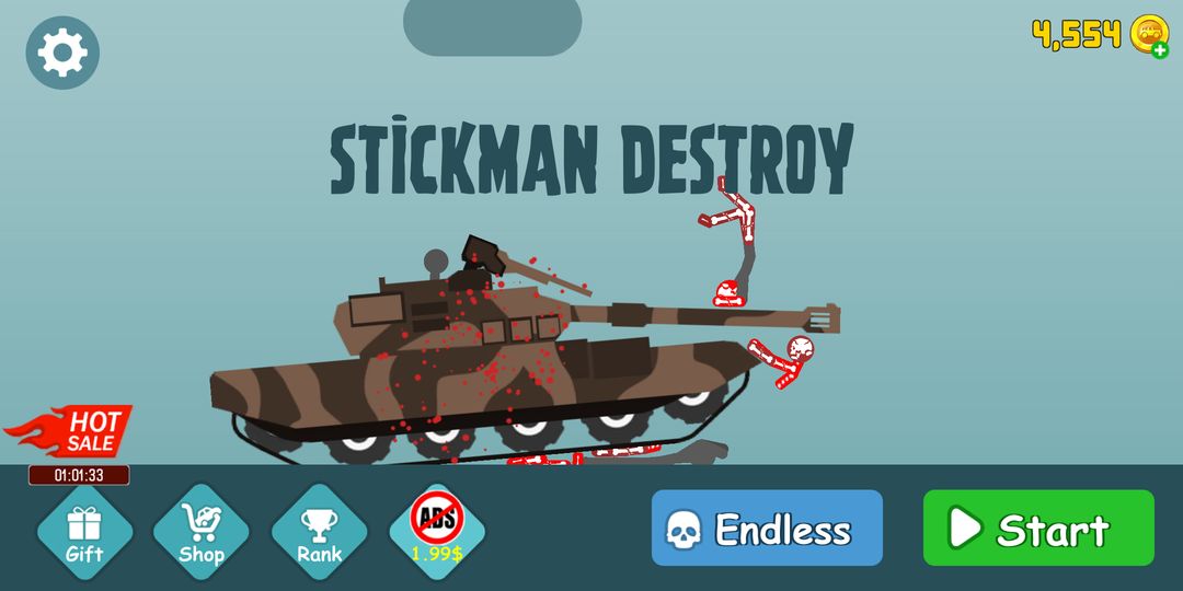 Screenshot of Stickman Destroy: Ragdoll Destruction