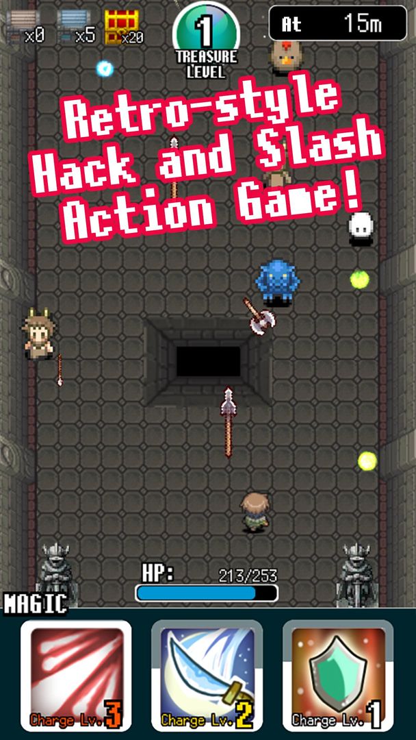 Screenshot of Pixel Dungeon Hero