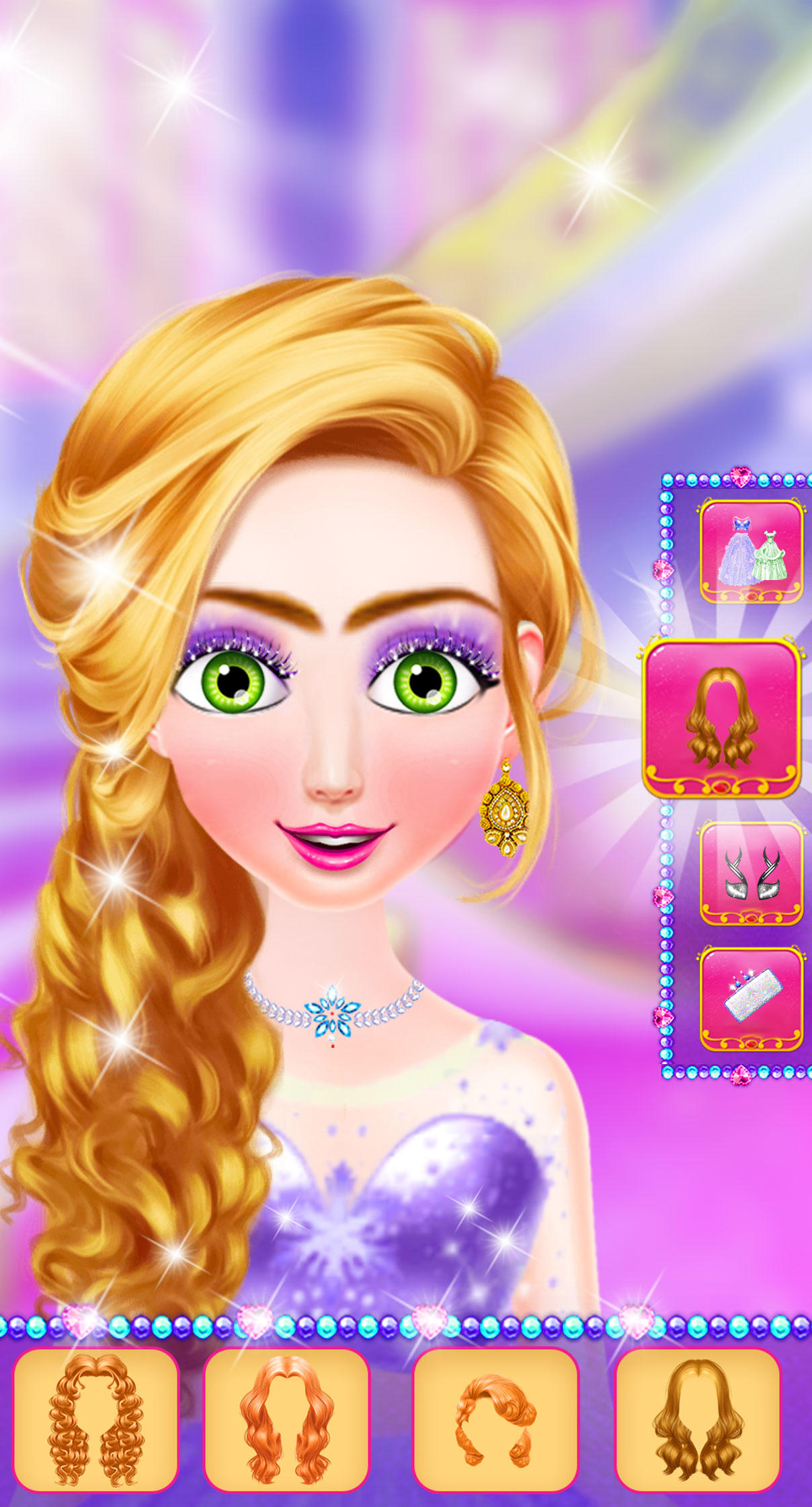Princess Hairstyles Dress up Game