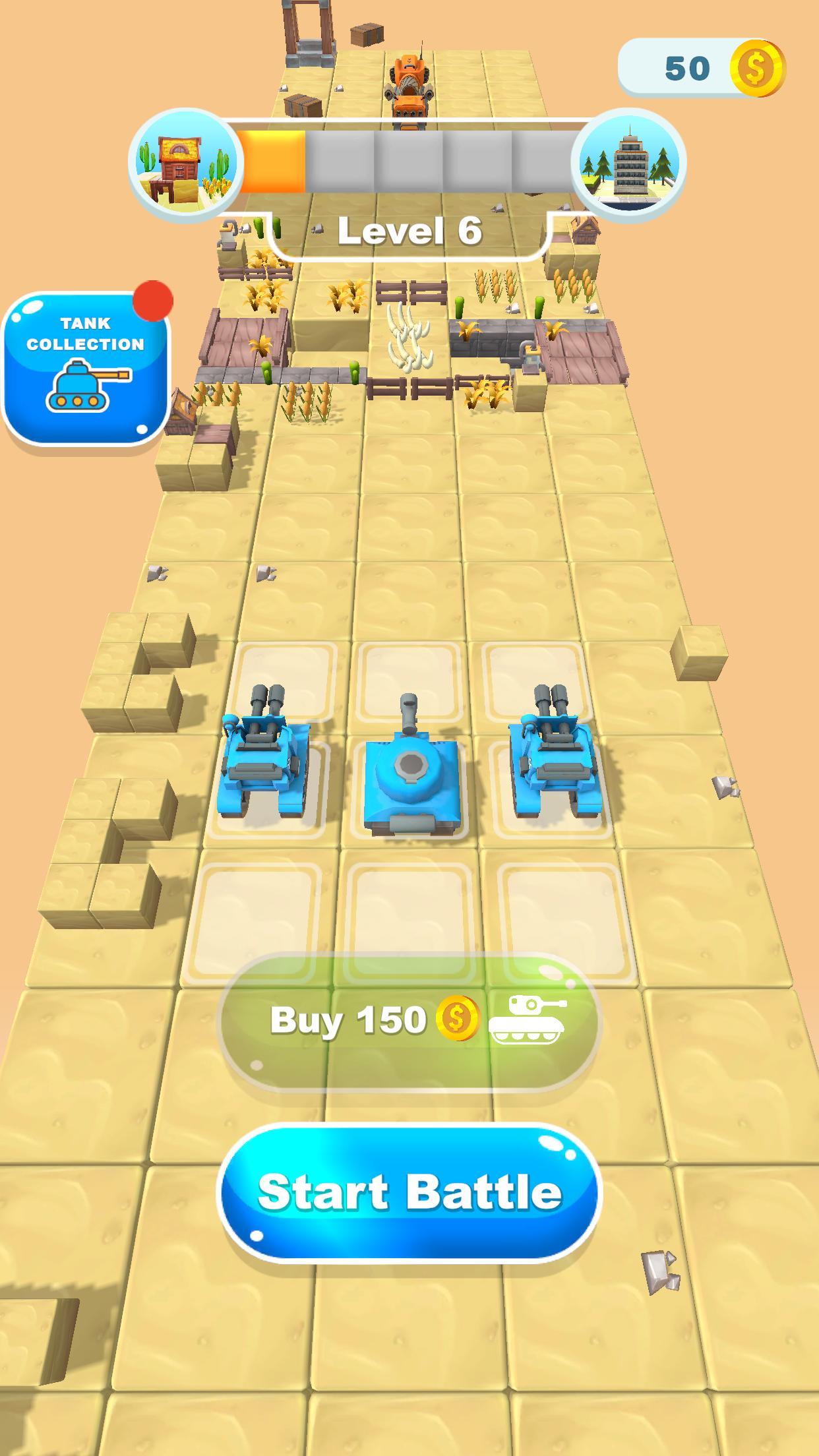 Merge Tank Master Game Screenshot