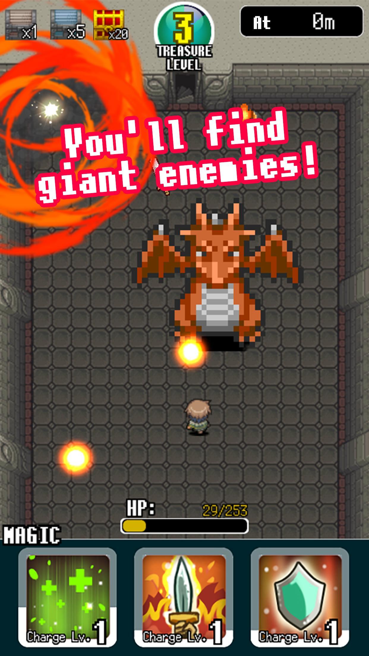 Cuplikan Layar Game Pixel Dungeon Hero