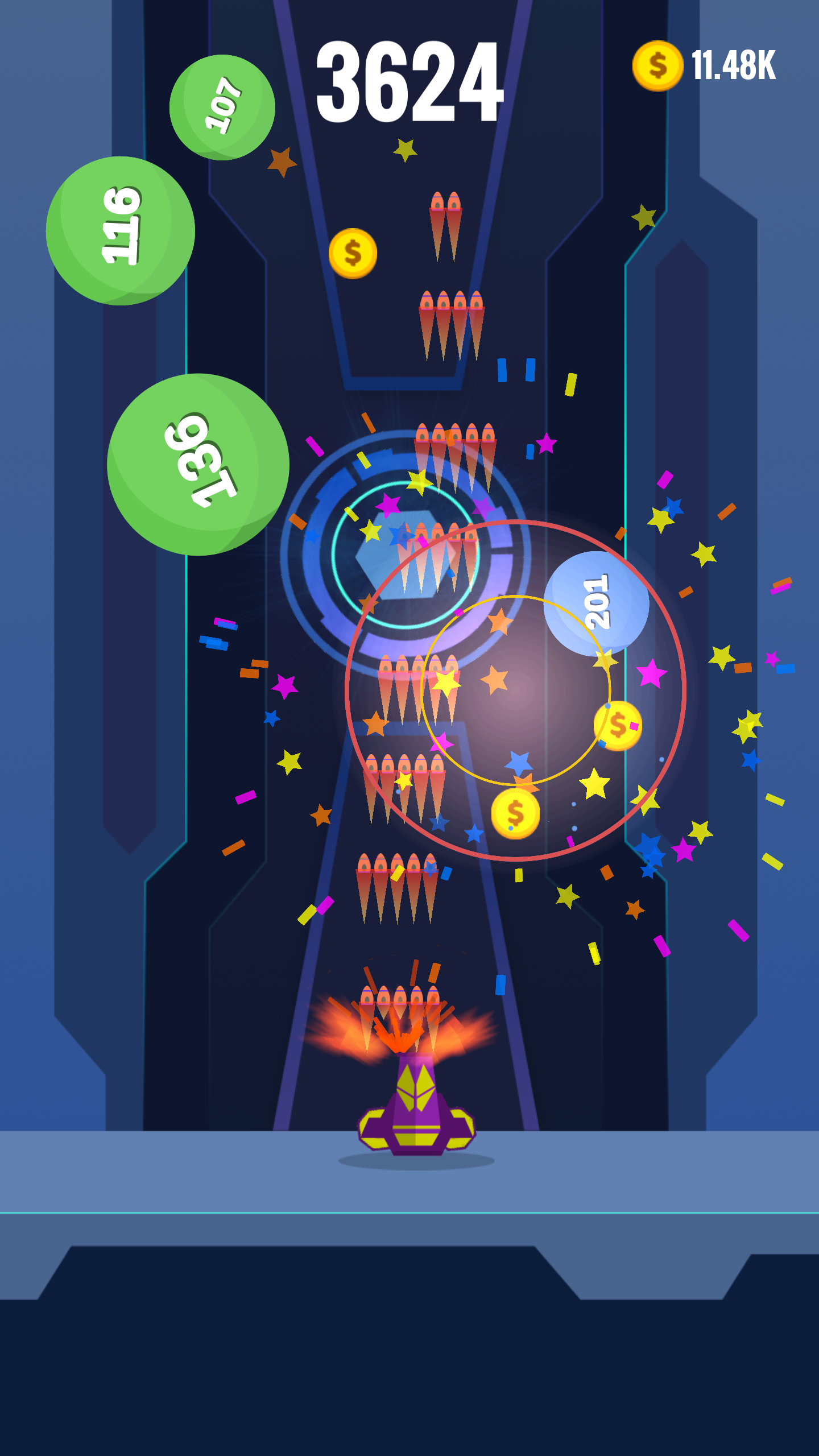 Cuplikan Layar Game Blast  Balls Legend