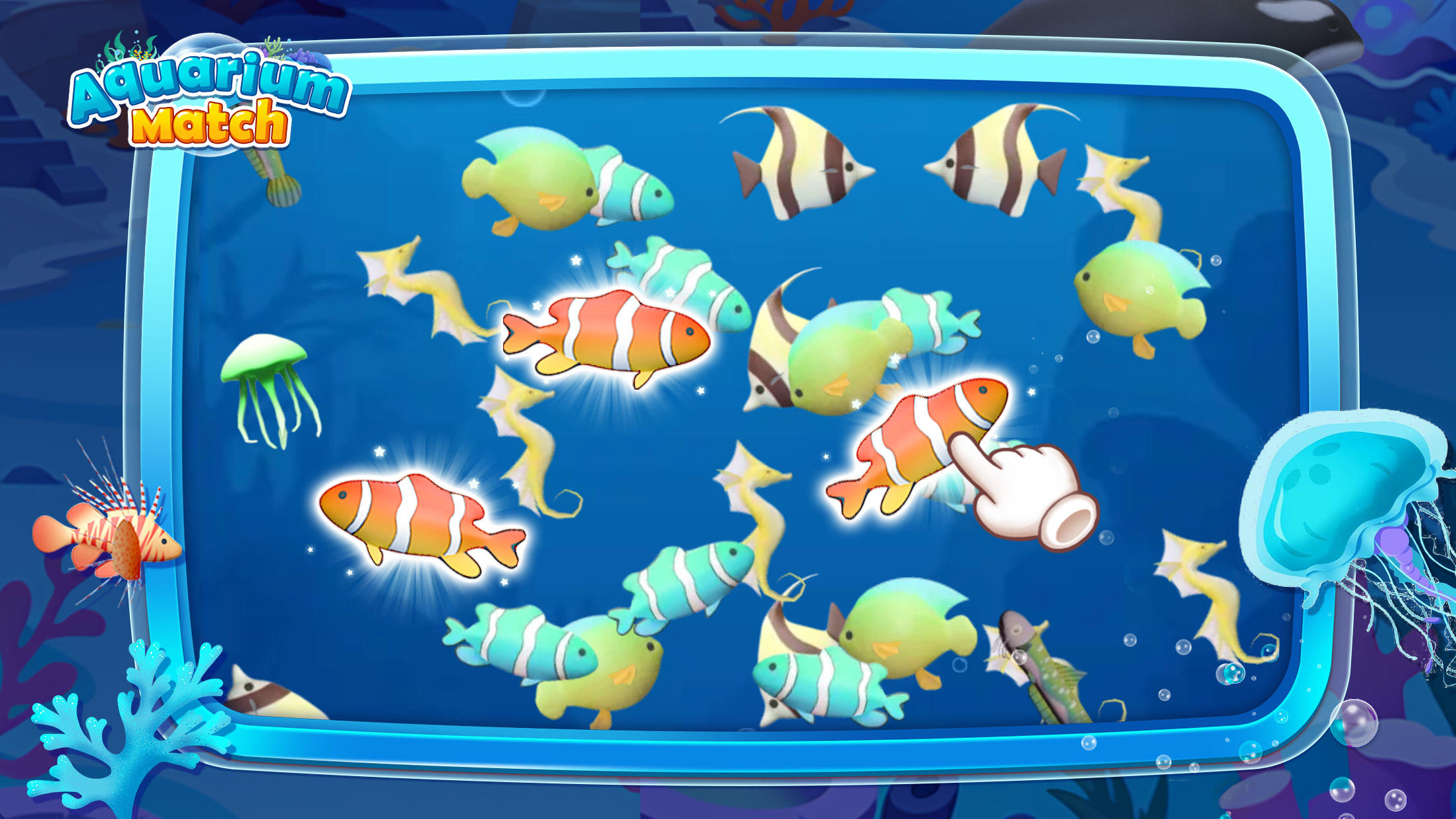 Aquarium Match: Ocean Games Game Screenshot