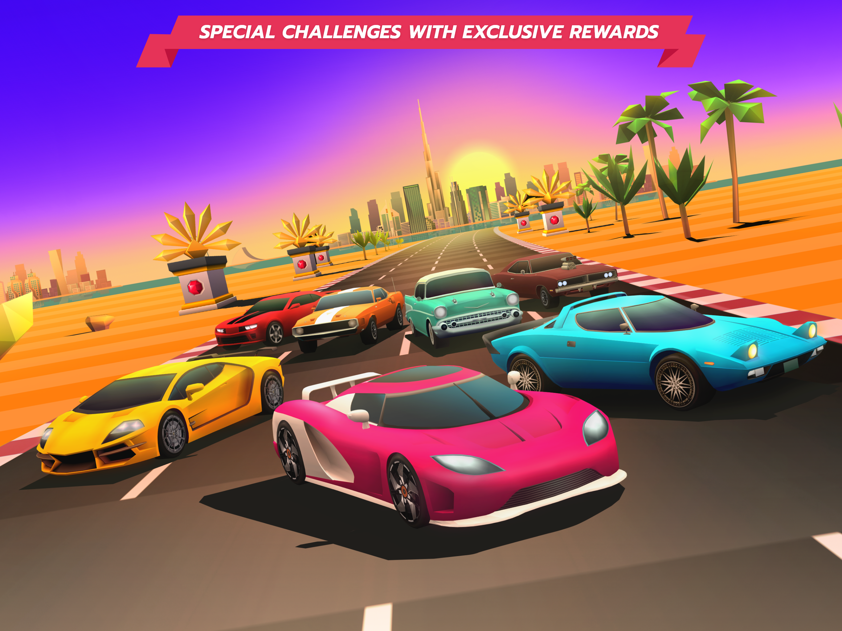 Horizon Chase – Arcade Racing Game Screenshot