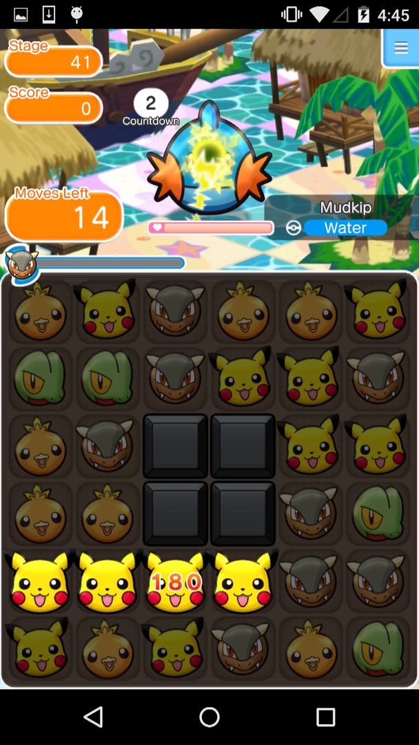 Pokémon Shuffle Mobile ภาพหน้าจอเกม
