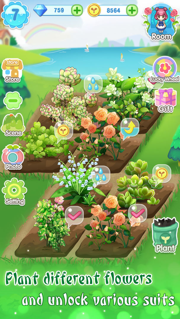 Screenshot of Garden Dressup Flower Princess