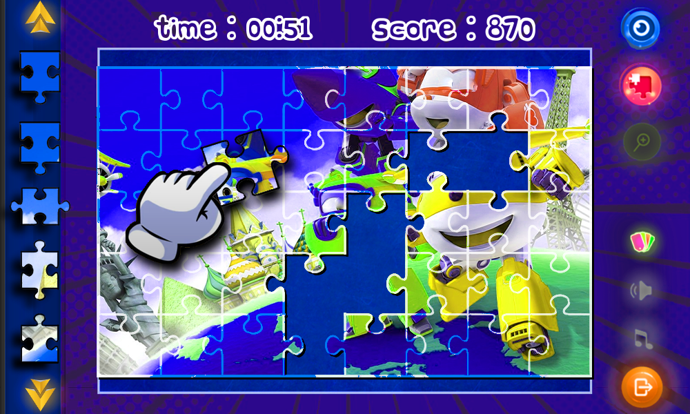 Jigsaw Jet of Wings Game Game Screenshot