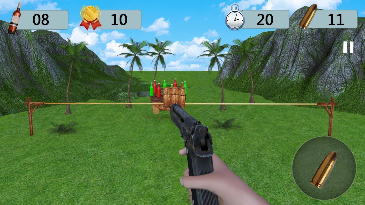 Скриншот игры Bottle Shoot Expert