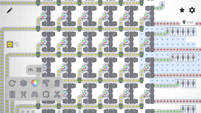 Shapez - Factory Game Game Screenshot