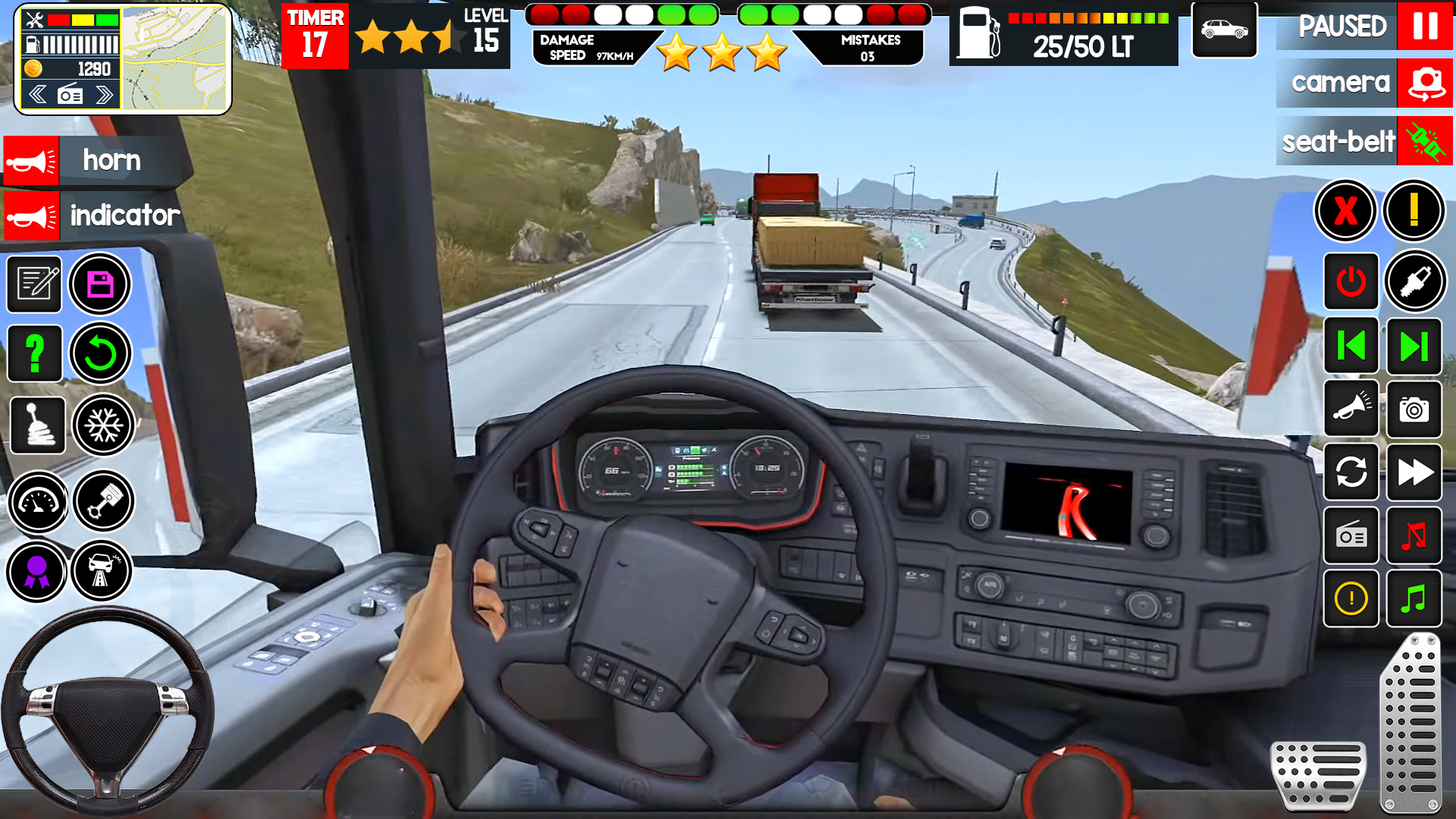 Euro Truck Driving Cargo Games ภาพหน้าจอเกม
