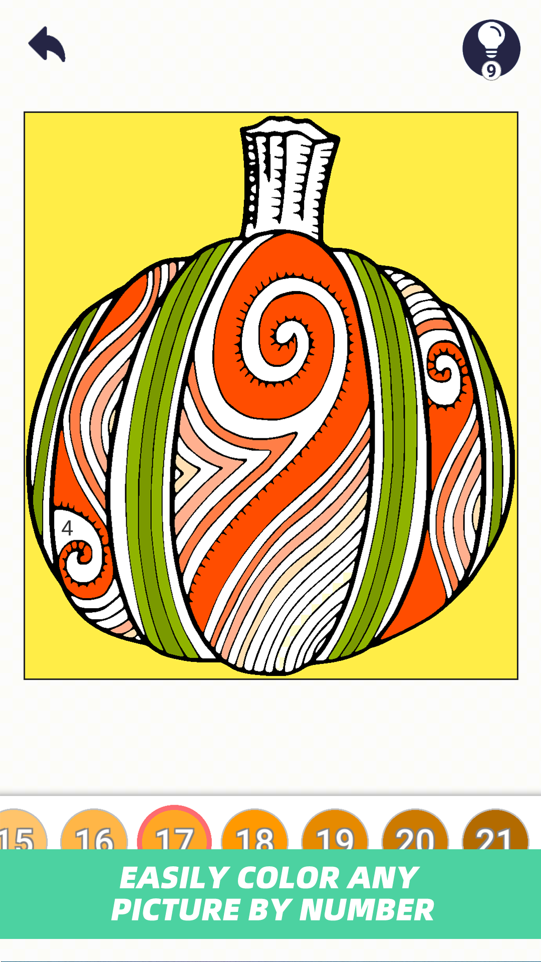 Number Painting - Classic Coloring Book Game Game Screenshot