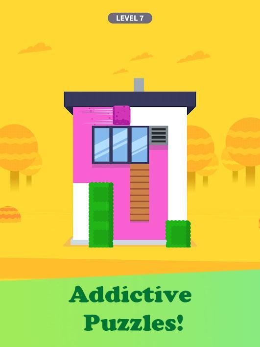 집 페인트 퍼즐 - 집 벽 색칠 게임 스크린 샷