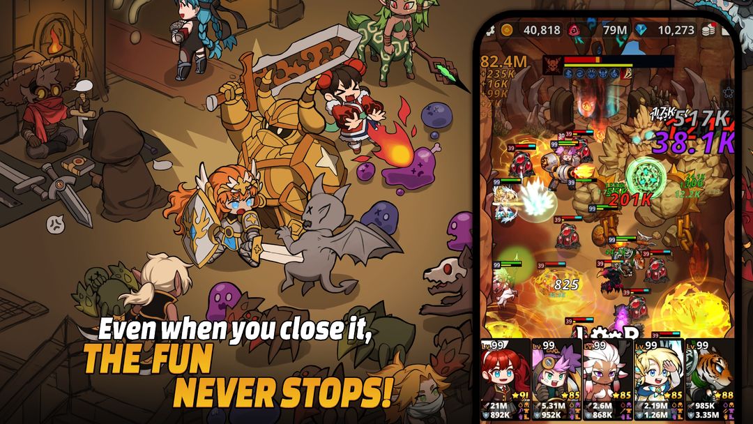 Loop Dungeon: Idle RPG ภาพหน้าจอเกม