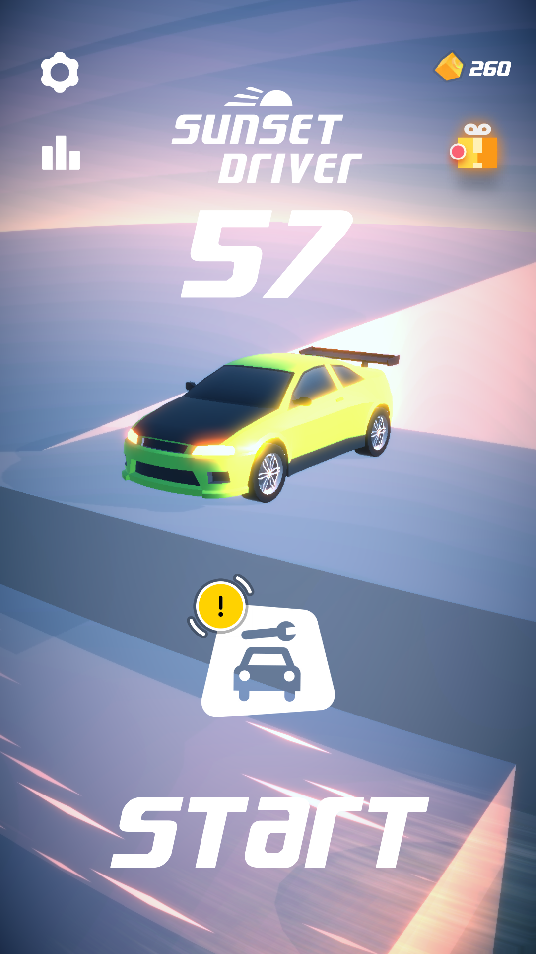 Screenshot of Sunset Driver