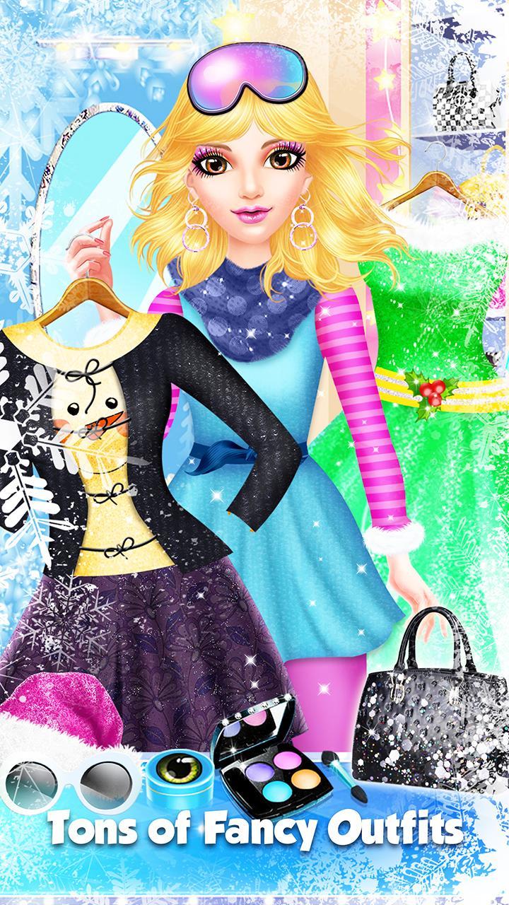 Glam Doll Chic North Pole Winter Salon Game Screenshot
