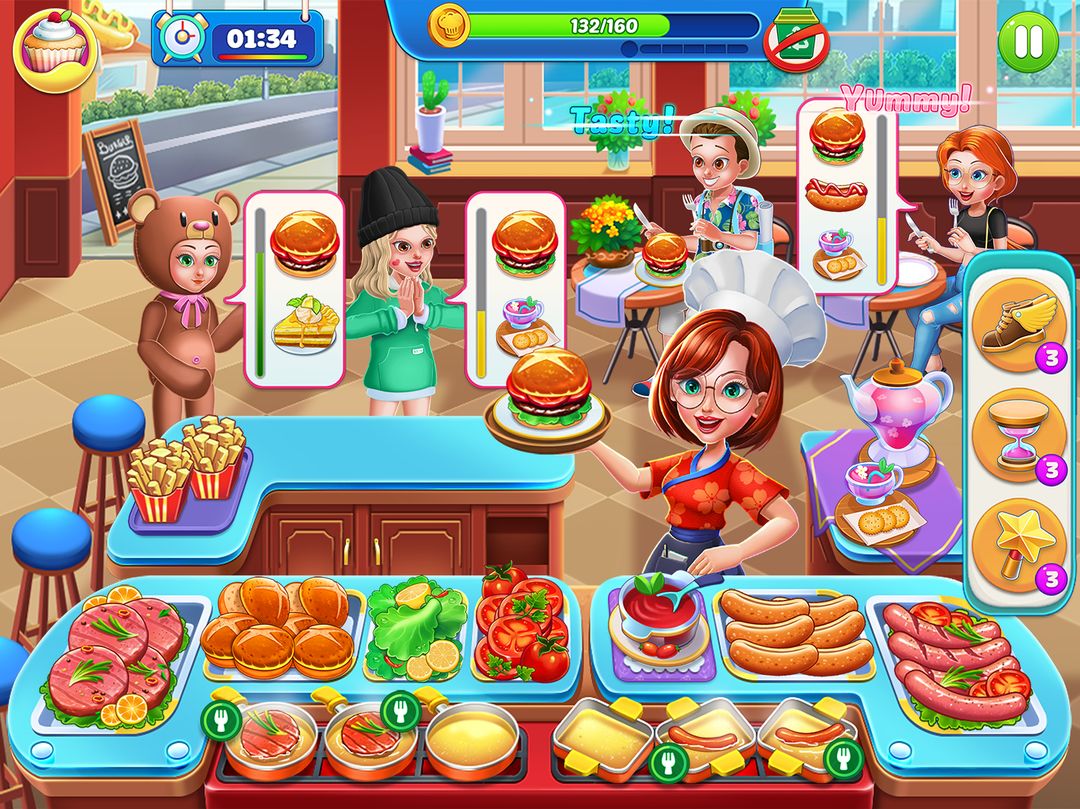 Kitchen Diary：瘋狂烹飪遊戲和餐廳遊戲遊戲截圖