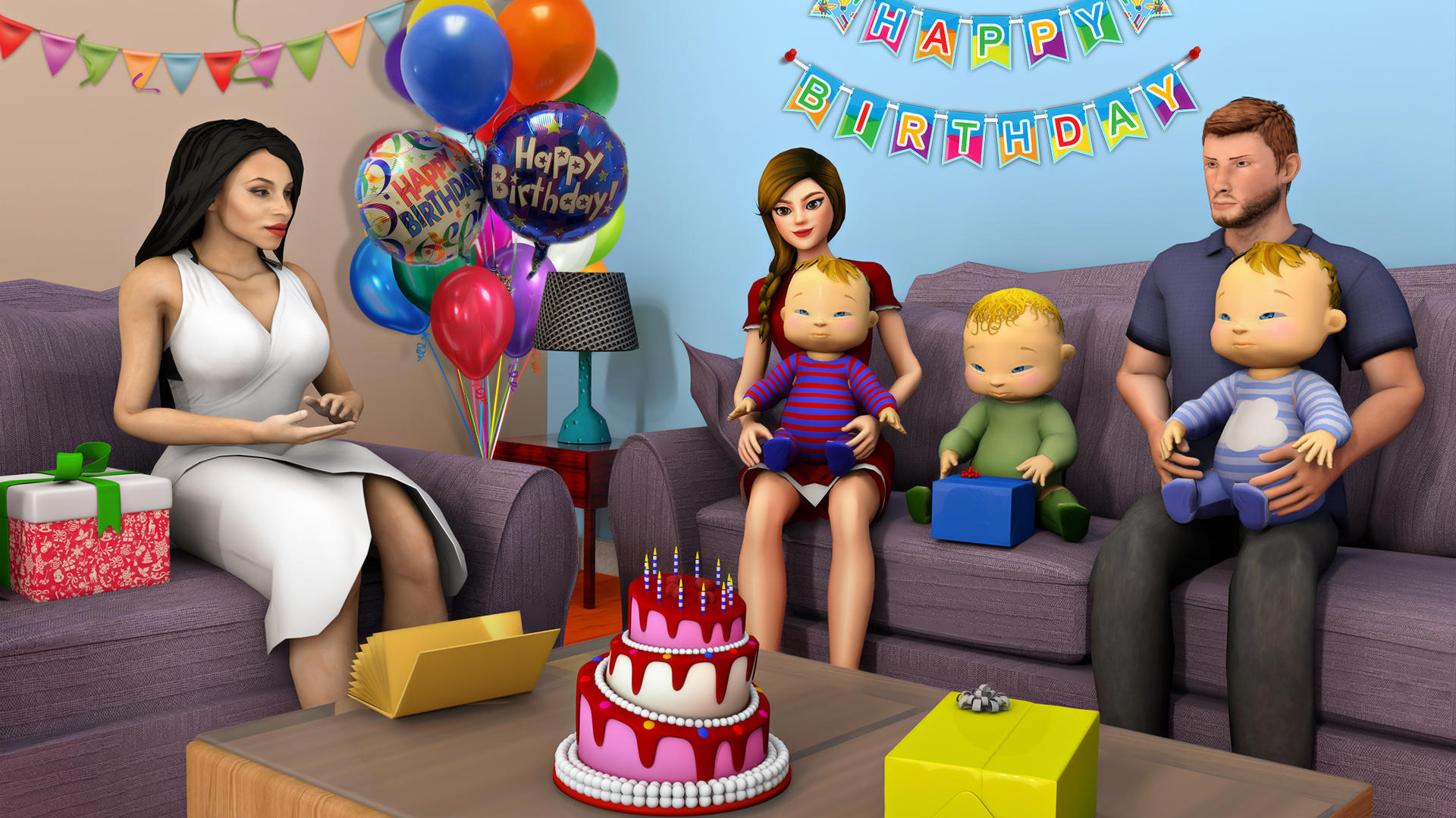 Real Mother Simulator: New Born Twin Baby Games 3D android iOS apk download  for free-TapTap