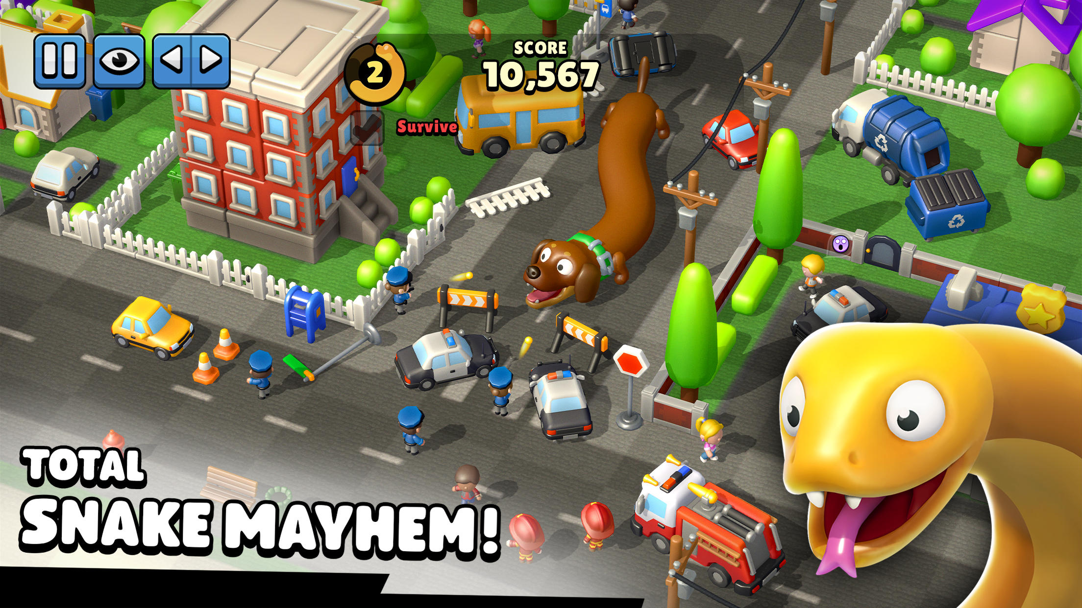 Hissy Fit: Make Snake Break Game Screenshot