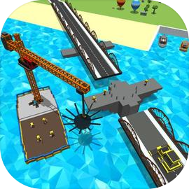 建造河橋Sim：河建築遊戲
