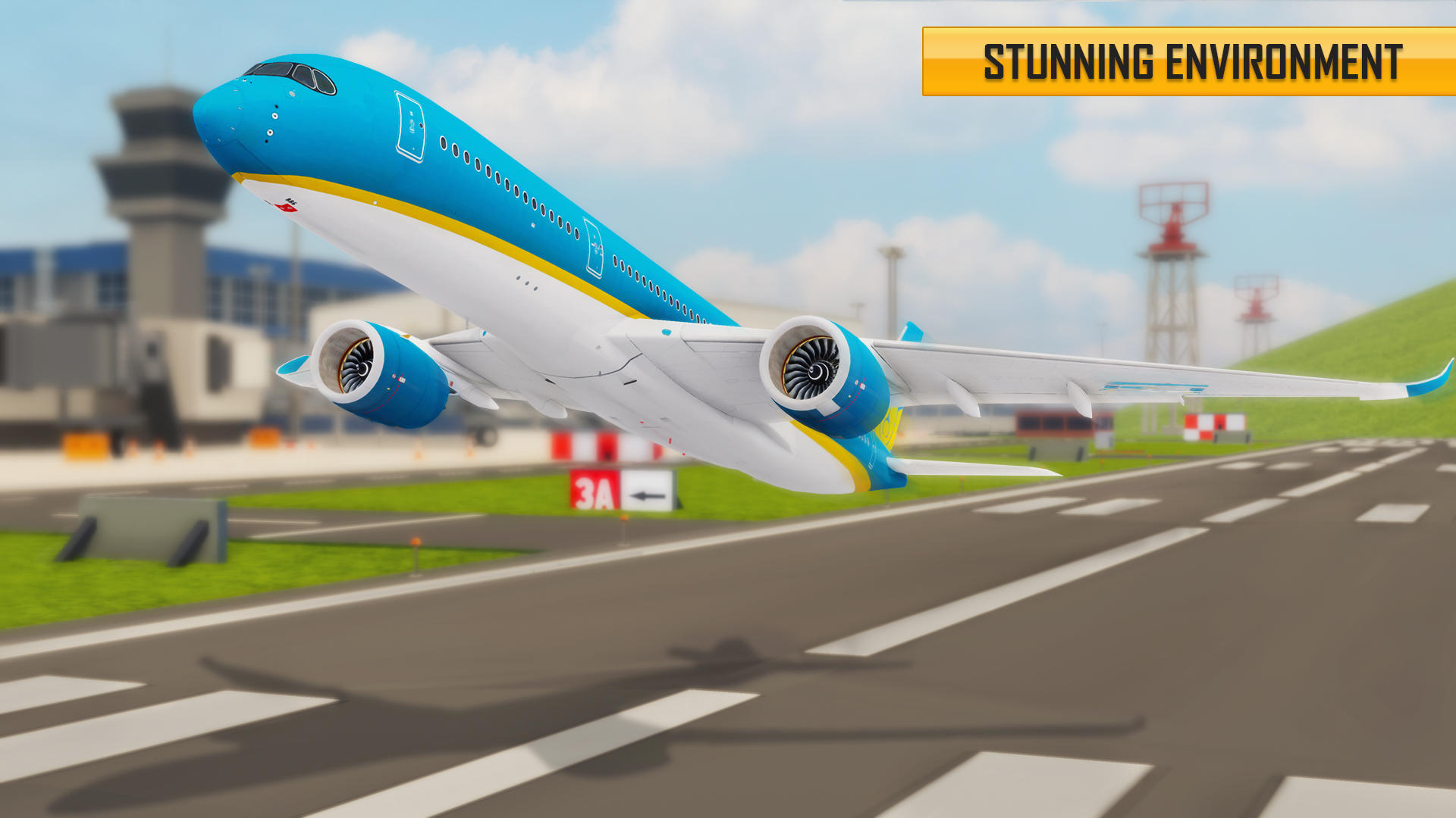 Flight simulator : Plane Games Game Screenshot