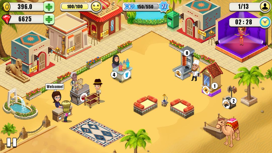 Screenshot of Resort Tycoon-Hotel Simulation