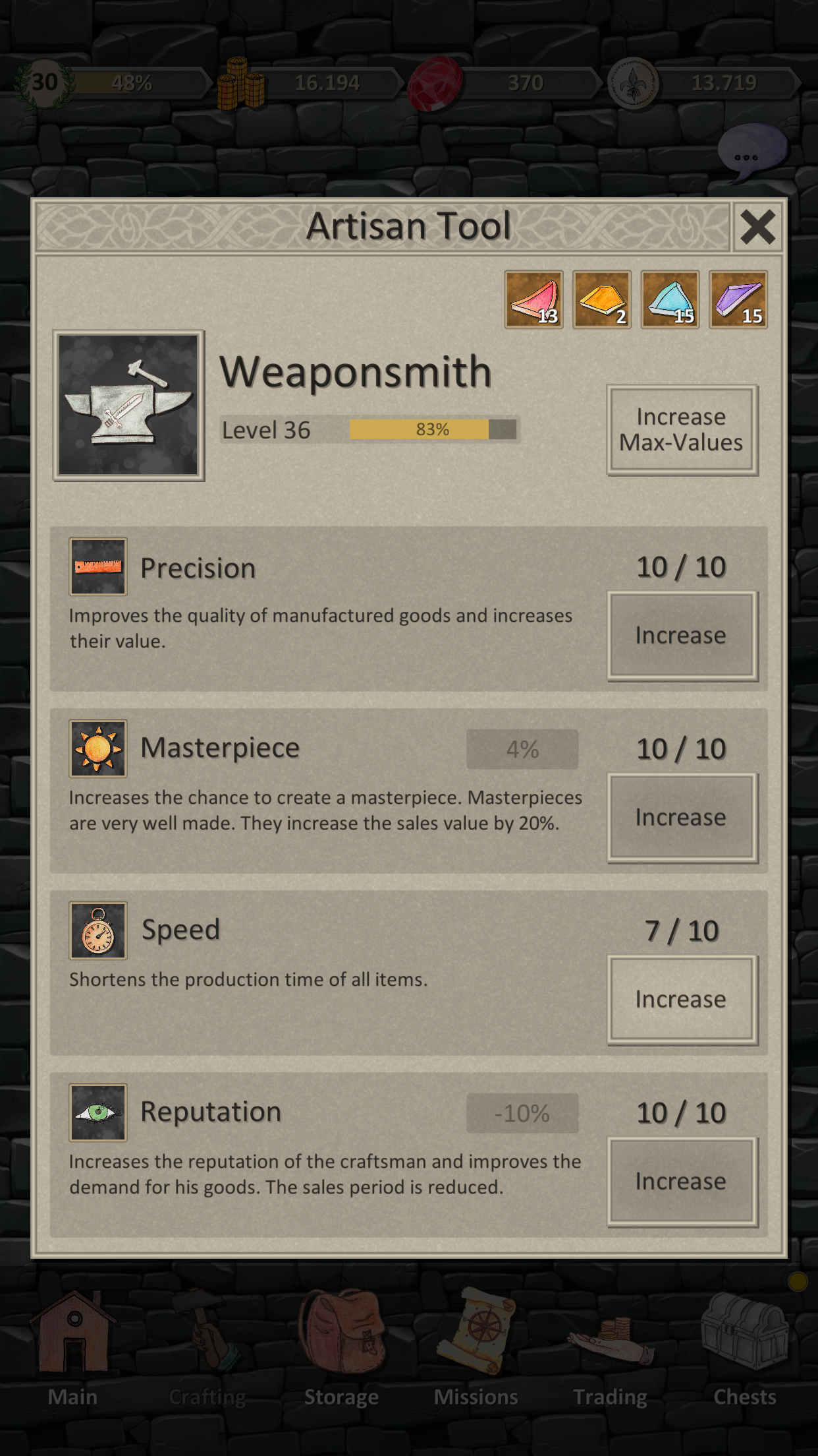 Heroes and Merchants RPG Game Screenshot