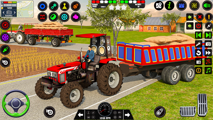 Jogo de fazenda de condução de trator agrícola versão móvel andróide iOS  apk baixar gratuitamente-TapTap