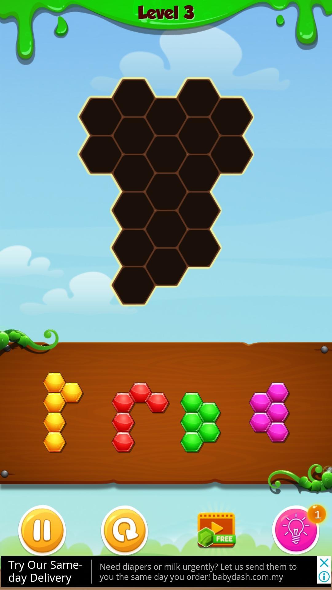 Hexa Block- 六角方块拼图 Game Screenshot