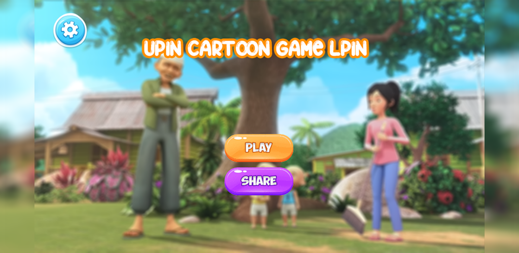 Banner of Upin lpin jeu dessin animé famille 2.0