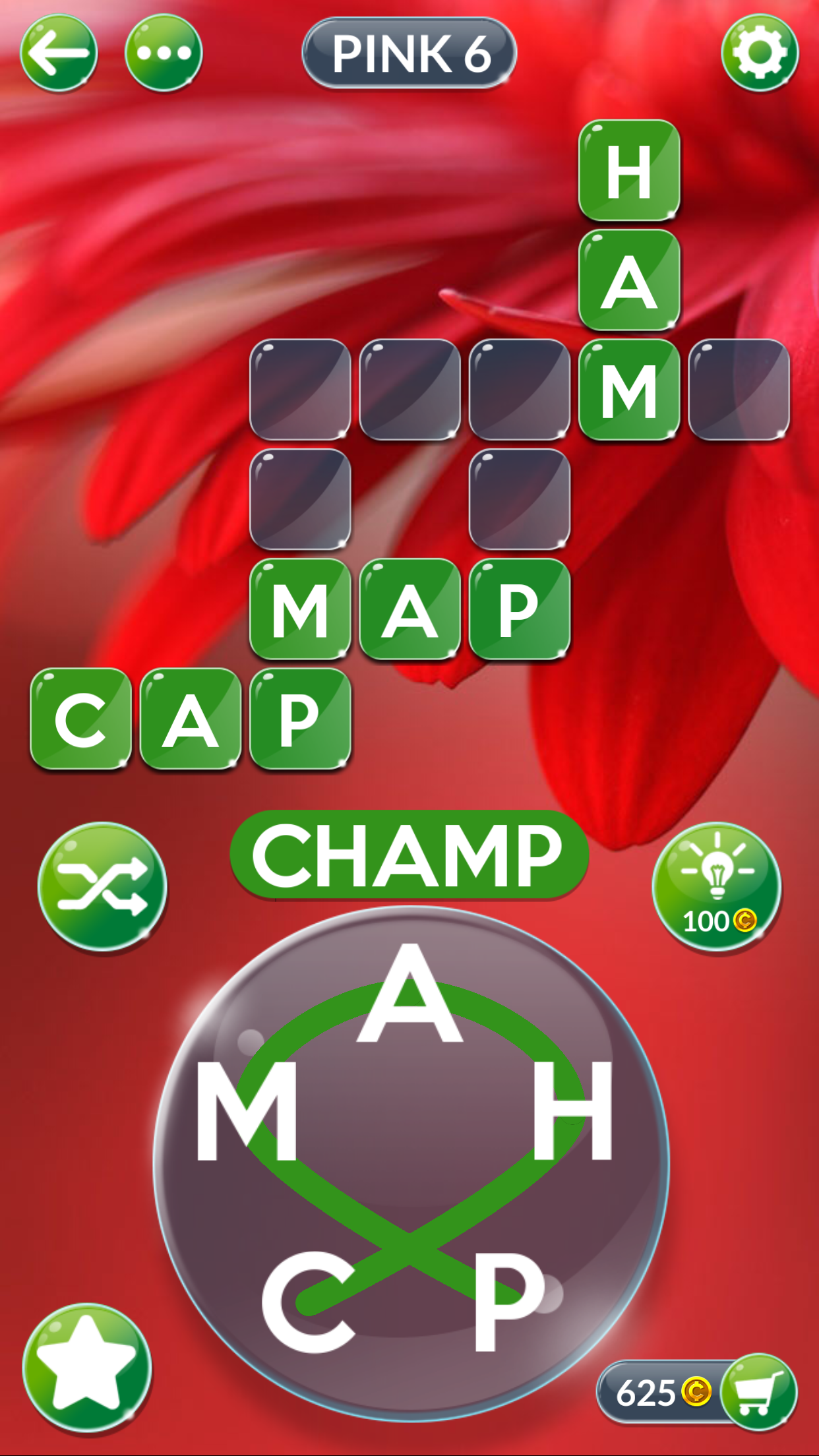 Wordscapes In Bloom Game Screenshot