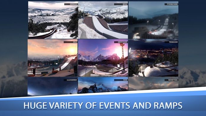 冬季運動跳台滑雪模擬（Ski Jumping Pro）遊戲截圖