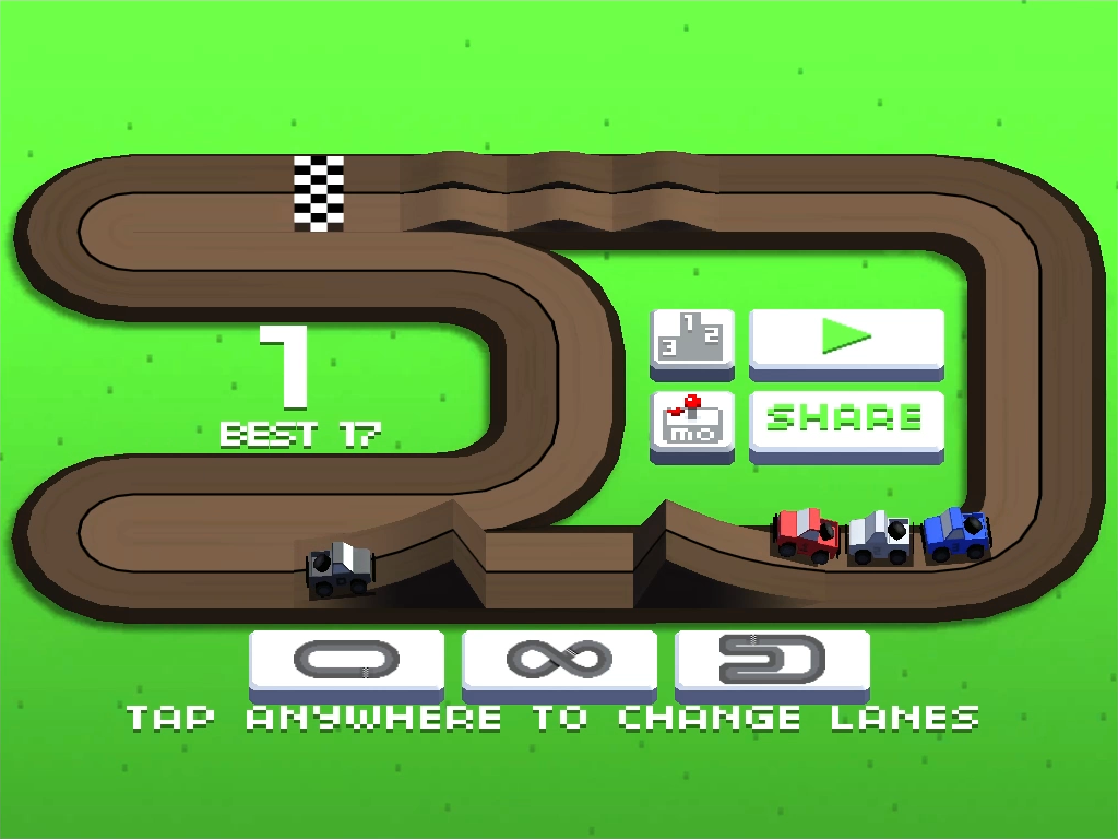 Cuplikan Layar Game Wrong Way Racing