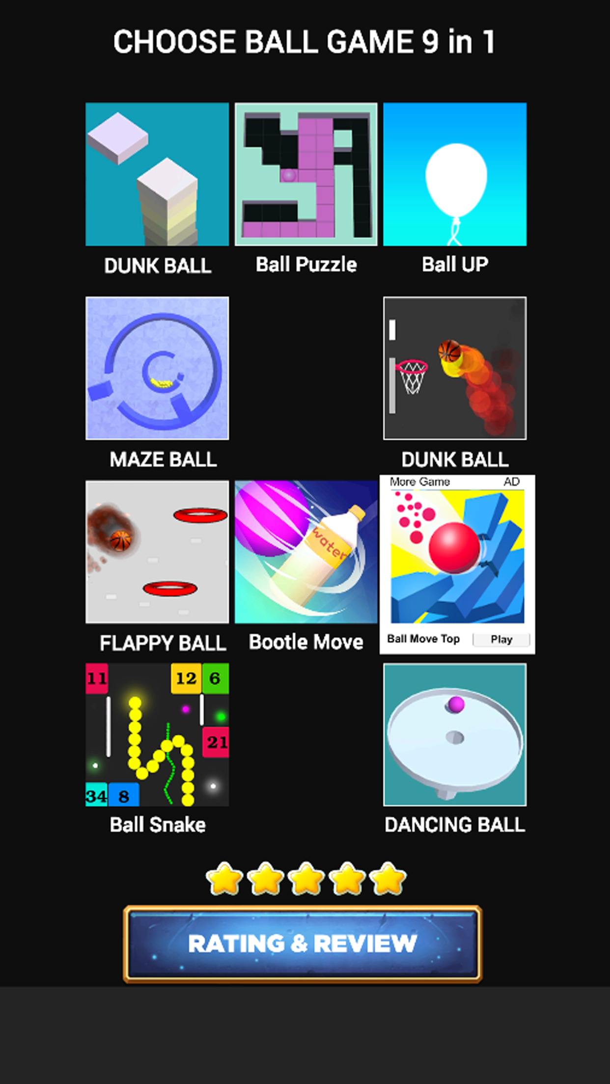 Screenshot 1 of बॉटल मूव फ्लिप 3डी: 10 गेम क्राउड बॉल स्टैक 1 में 2