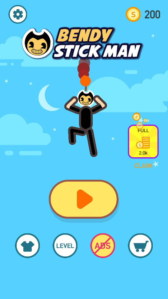 Bendy stickman Game Screenshot