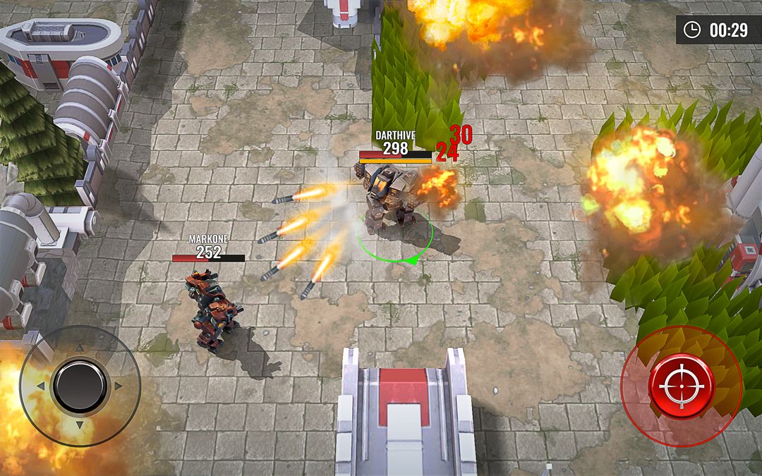Screenshot of Robots Battle Arena: Mech Shooter & Steel Warfare