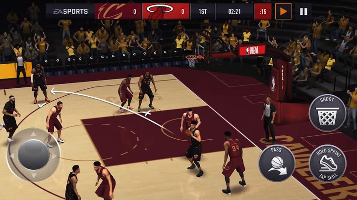 Screenshot 1 of Bola Keranjang Mudah Alih NBA LIVE 8.2.06