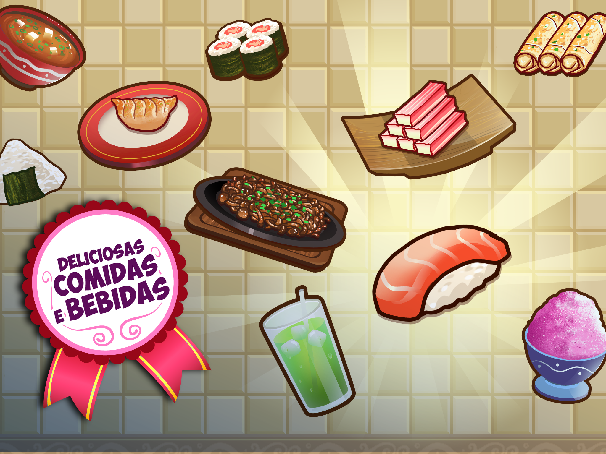 Captura de Tela do Jogo My Sushi Shop: Jogo de Comida