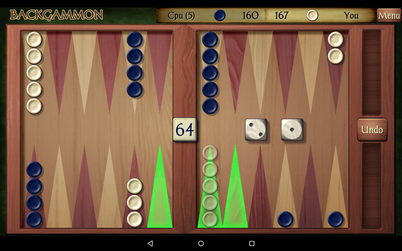 Backgammon Pro 遊戲截圖
