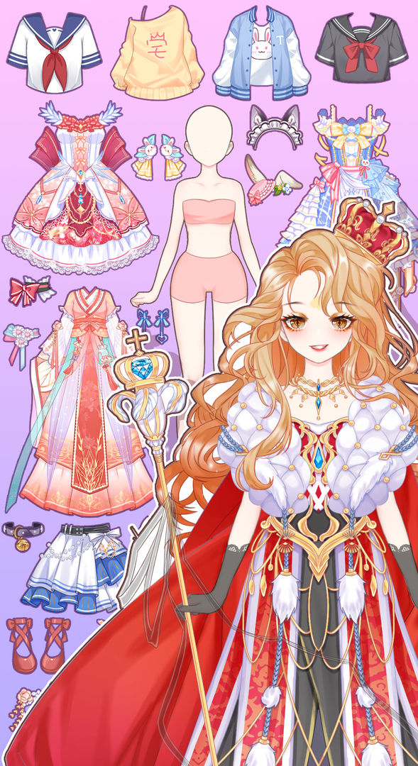 Screenshot of Anime Princess 2：Dress Up Game