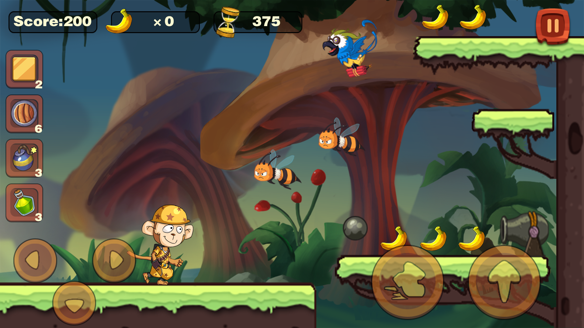 Monkey Run Adventure - Jungle Story - Banana World ภาพหน้าจอเกม